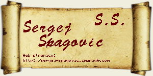 Sergej Špagović vizit kartica